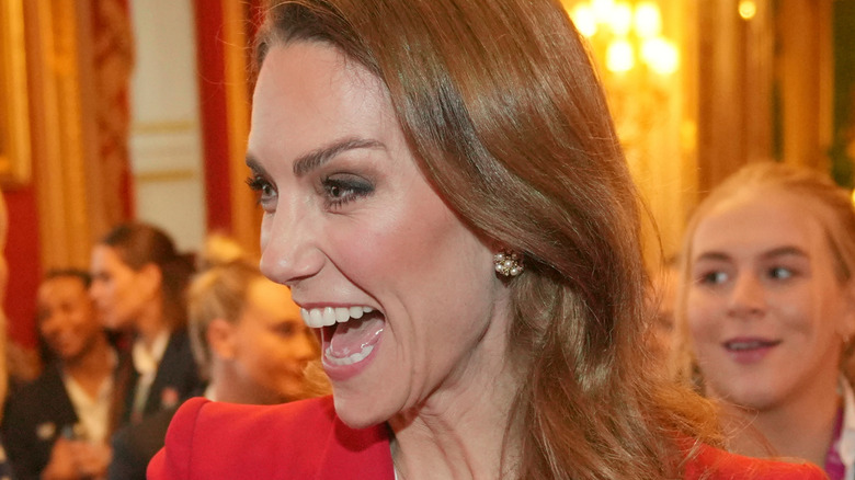 Princess Catherine grinning at 2025 event