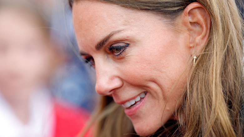 Princess Catherine's profile at Sudbury Silk Mills in 2025