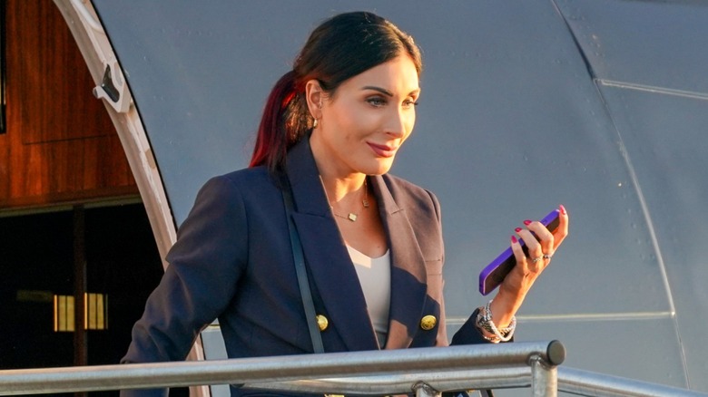 Laura Loomer arrives at Philadelphia International Airport in Pennsylvania (2024)