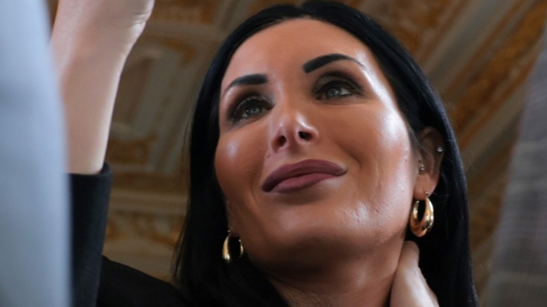 Laura Loomer attends a ceremony at Mar-A-Lago in Palm Beach, FL (2026)