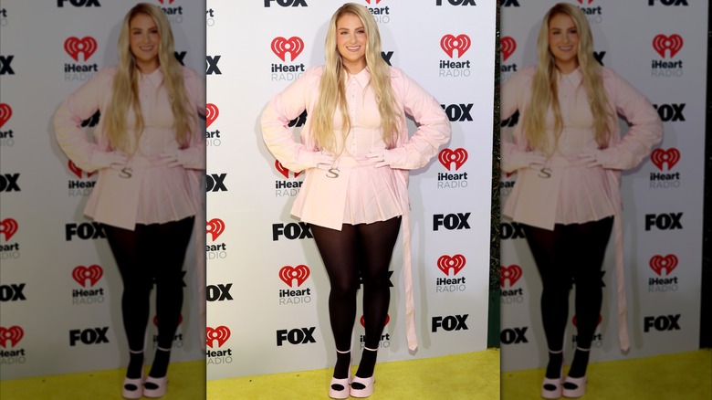 Meghan Trainor attends the 2024 iHeartRadio Music Awards at Dolby Theatre in Los Angeles, California on April 01, 2024