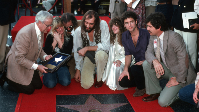 Fleetwood Mac receiving their star on the Hollywood Walk of Fame on October 10, 1979