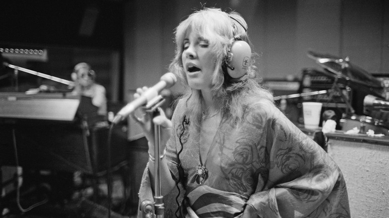 Stevie Nicks in a recording studio in New Haven, Connecticut, in October 1975
