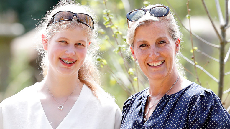 Lady Louise smiling with Sophie, Duchess of Edinburgh