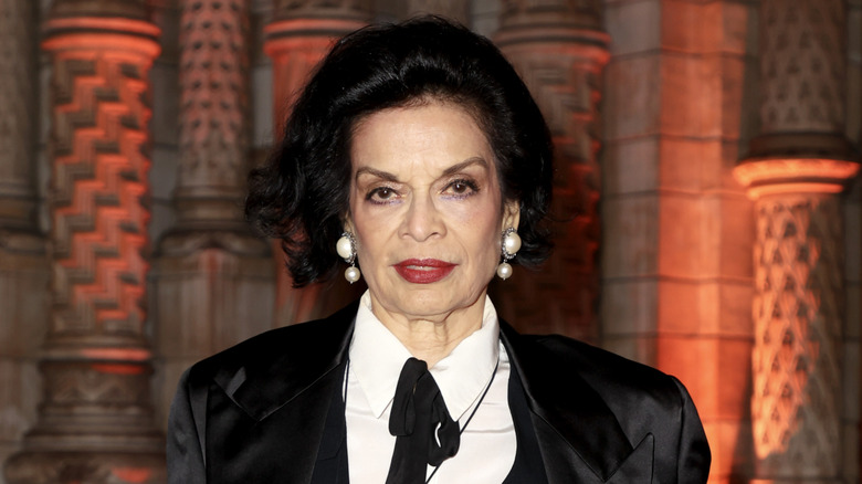Bianca Jagger on the red carpet for an event