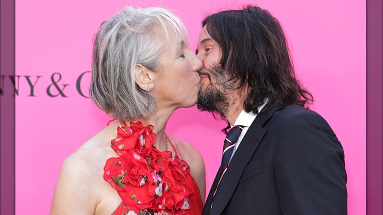 Alexandra Grant and Keanu Reeves attend the MOCA Gala 2023 at The Geffen Contemporary at MOCA on April 15, 2023 in Los Angeles, California.