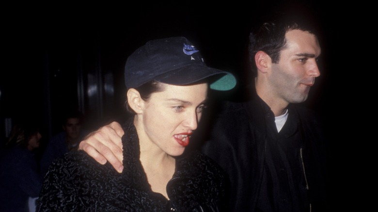 Madonna and Christopher Ciccone walking together