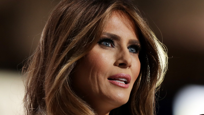 Melania Trump at the Quicken Loans Arena in Cleveland, Ohio