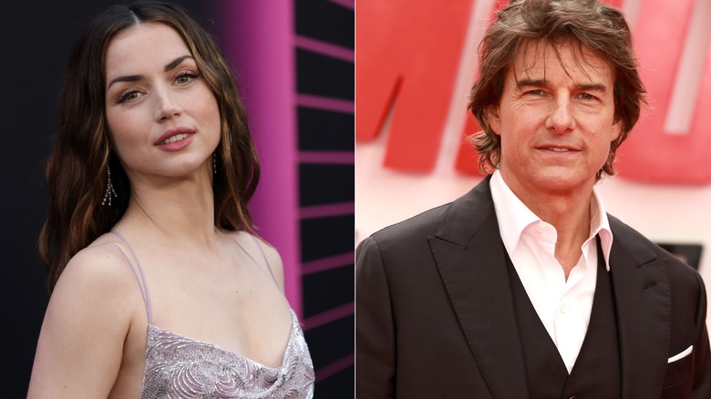 Ana de Armas (left) and her rumored romantic partner, Tom Cruise (right)