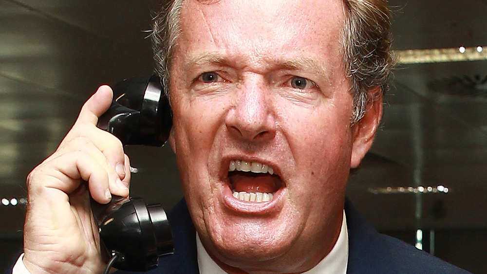 Piers Morgan yells on the phone