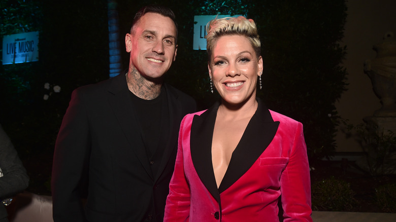 Pink and Carey Hart on the red carpet