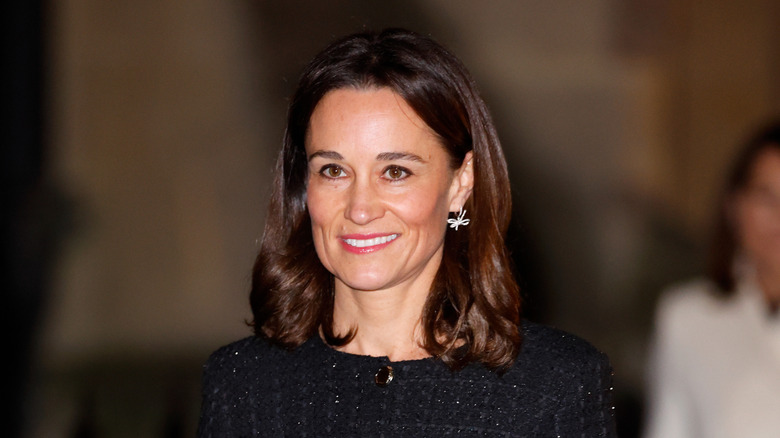 Pippa Middleton wearing black