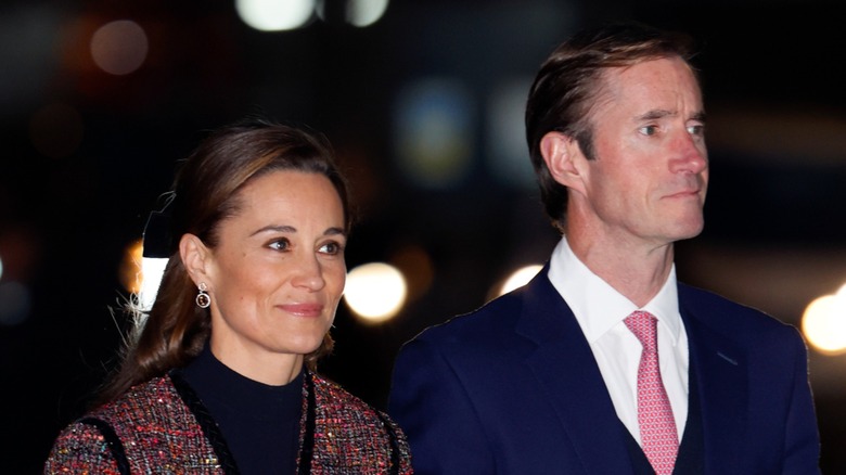 Pippa Middleton and James Matthews smiling