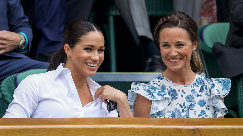 Meghan Markle and Pippa Middleton at Wimbledon