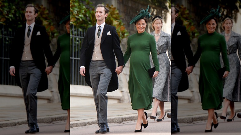 James Matthews and Pippa Middleton holding hands
