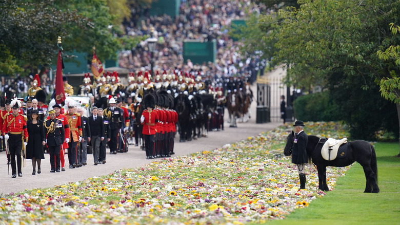 Emma at queen's funeral procession