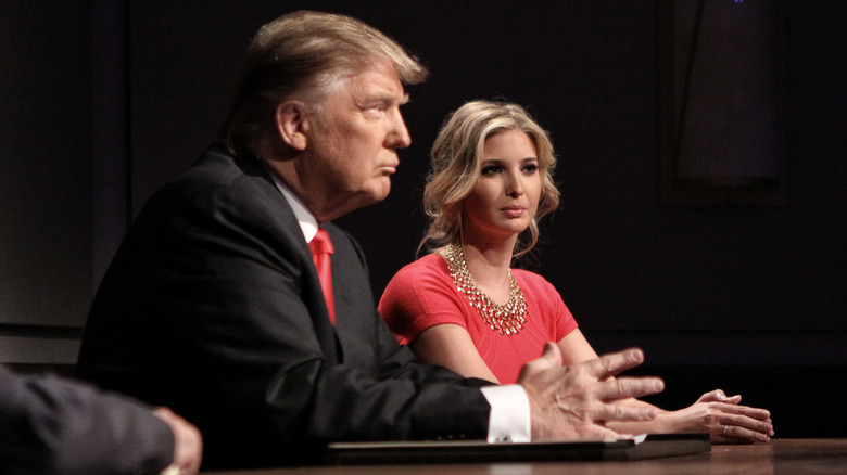 Donald and Ivanka Trump frowning