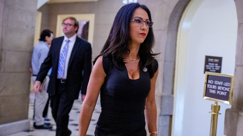 Lauren Boebert walking through the U.S. Capitol Building