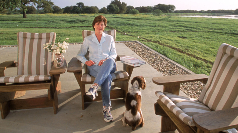 Laura Bush at her home in Texas
