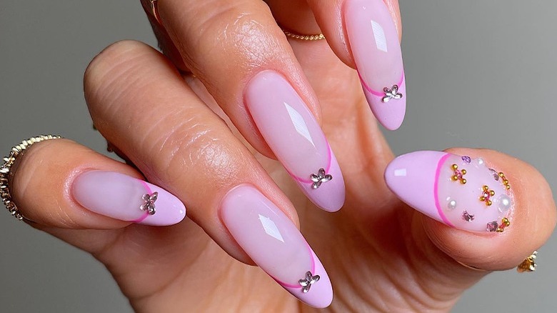 Cluttercore Polly Pocket pink nails