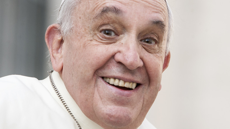 Pope Francis smiling 