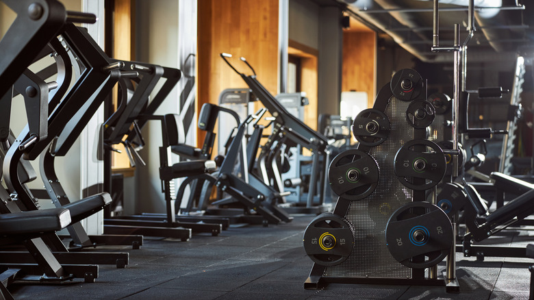Different types of gym machines