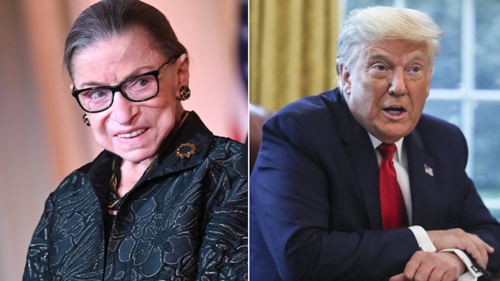 Ruth Bader Ginsburg, Donald Trump