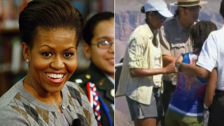 presidential family member Michelle Obama, Michelle Obama wearing shorts, which some deemed inappropriate