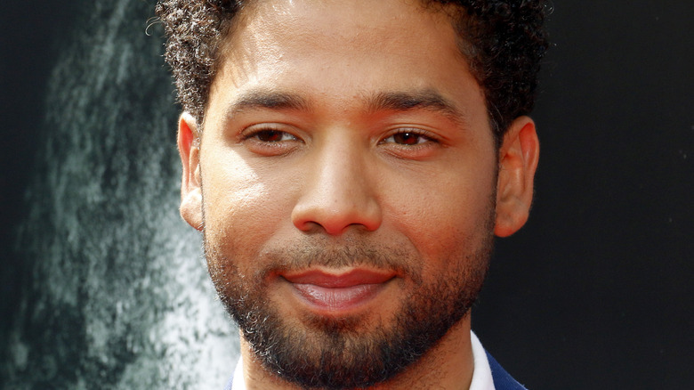 Jussie Smollett grinning