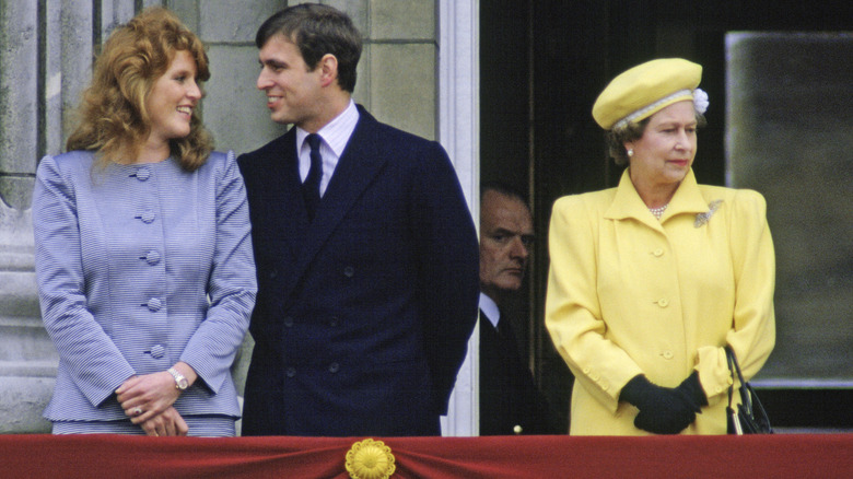 Sarah Ferguson and Andrew Mountbatten-Windsor at queen's 60th birthday