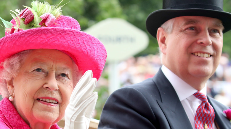 Queen Elizabeth and Prince Andrew