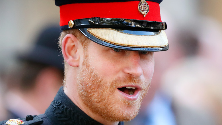 Prince Harry open-mouthed in shock