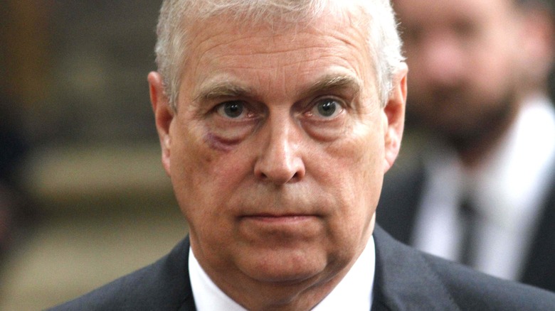 Prince Andrew posing
