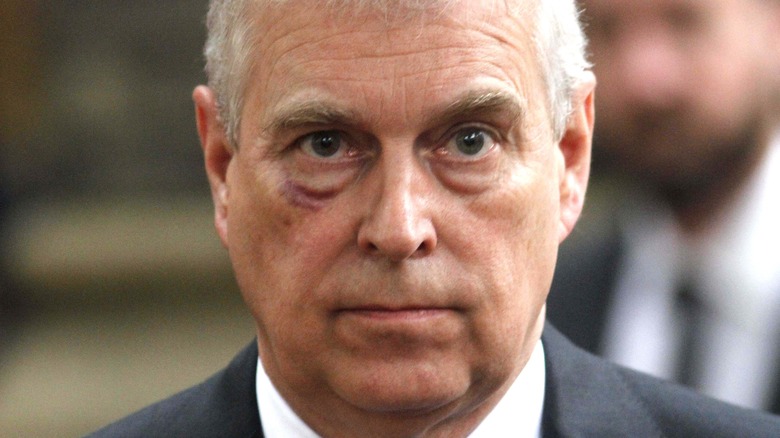Prince Andrew at an event. 
