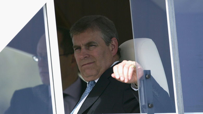 Prince Andrew sitting by a window