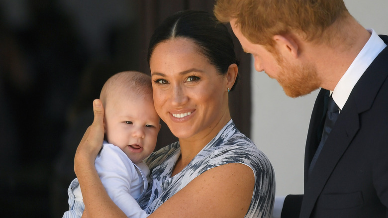 Meghan Markle holding baby Archie