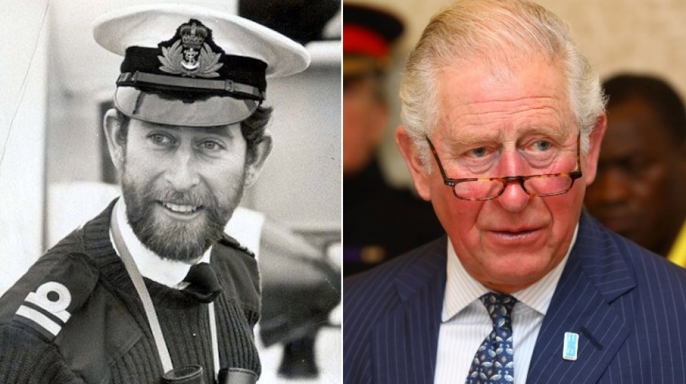 Prince Charles young and old