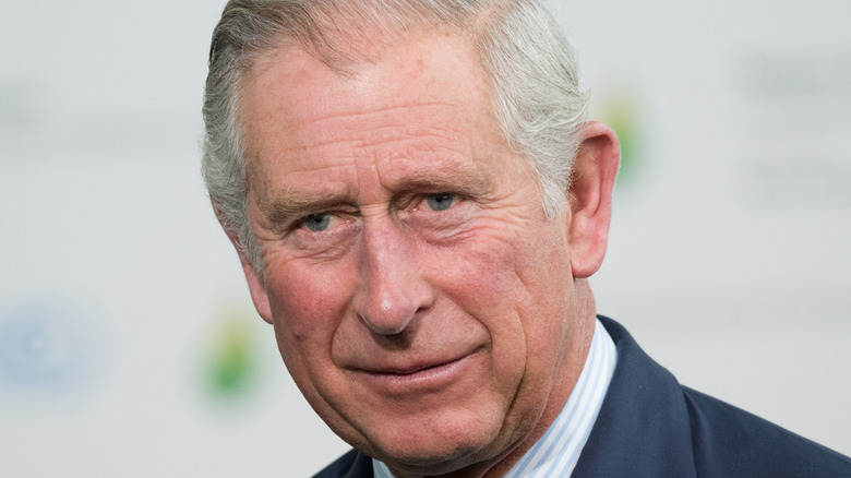 Prince Charles looking at the camera