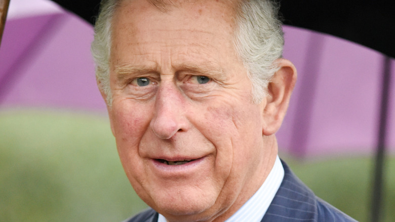 Prince Charles looking away from the camera