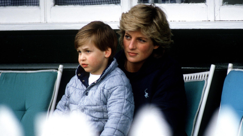 Prince Diana with Prince William