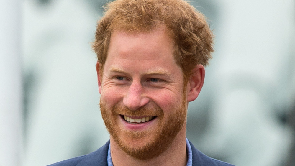 Prince Harry smiling