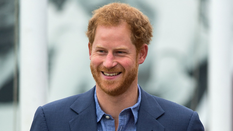 Prince Harry smiling