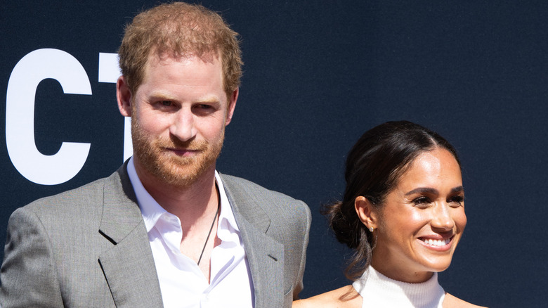 Prince Harry and Meghan Markle at event in Germany