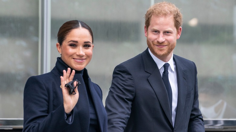 Meghan Markle and Prince Harry smiling