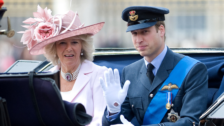William and Camilla smiling