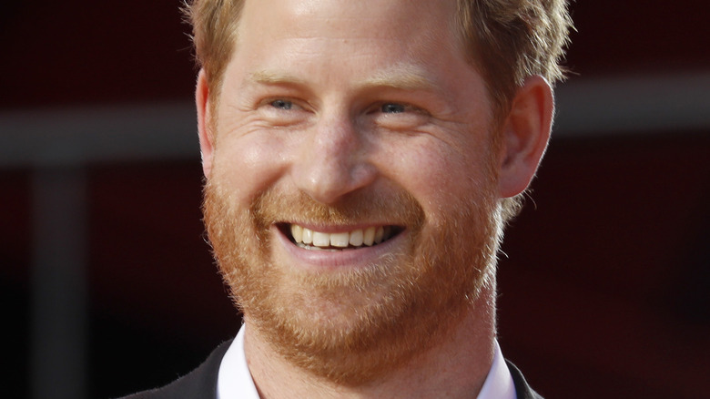 smiling Prince Harry