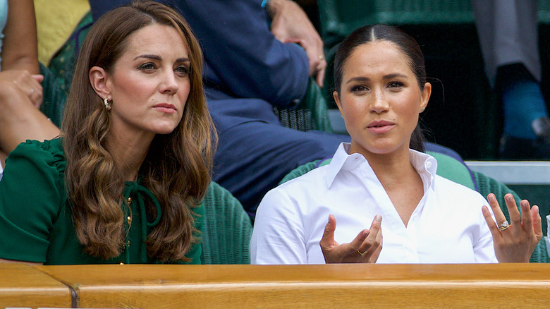 Kate Middleton and Meghan Markle at Wimbledon