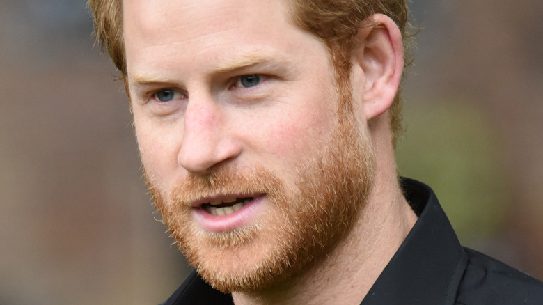 Prince Harry looking pensive