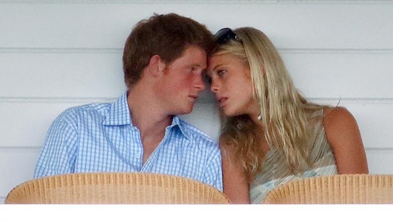 Prince Harry and Chelsy Davy attend the Cartier International Polo Match in Egham, England (2006)