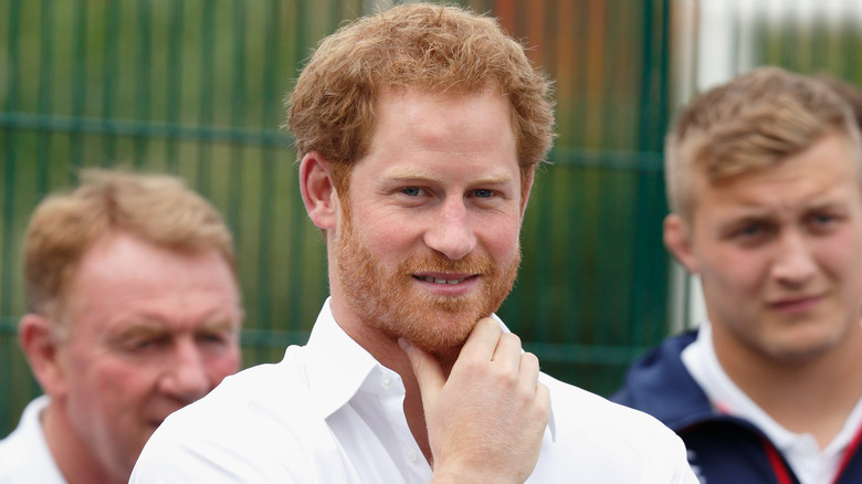 Prince Harry smiling